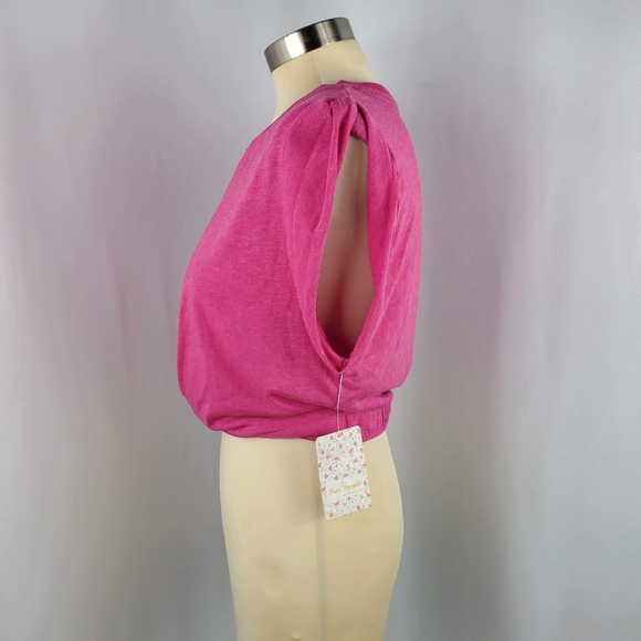 💥Just In💥Free People Open Front Crop..Sz M - Picture 2 of 5